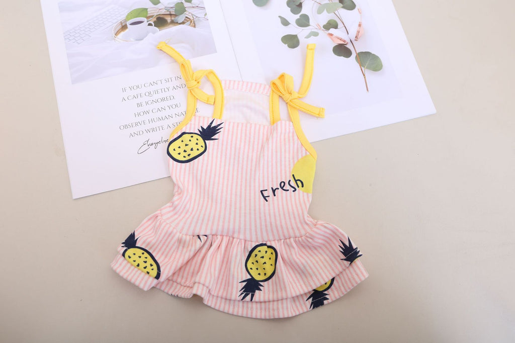 Breathable Cotton Sling Dress for Pets (Couple Set)