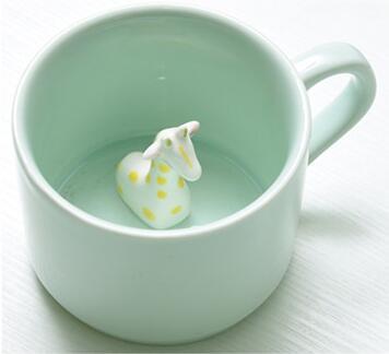 3D Cute Animal Coffee Mug - Ceramic Couple Cup