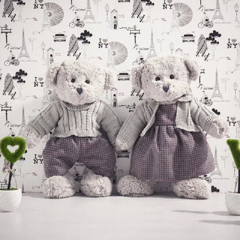 Sweater Couple Teddy Bear Comfort Plush Toy