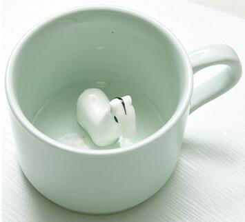 3D Cute Animal Coffee Mug - Ceramic Couple Cup