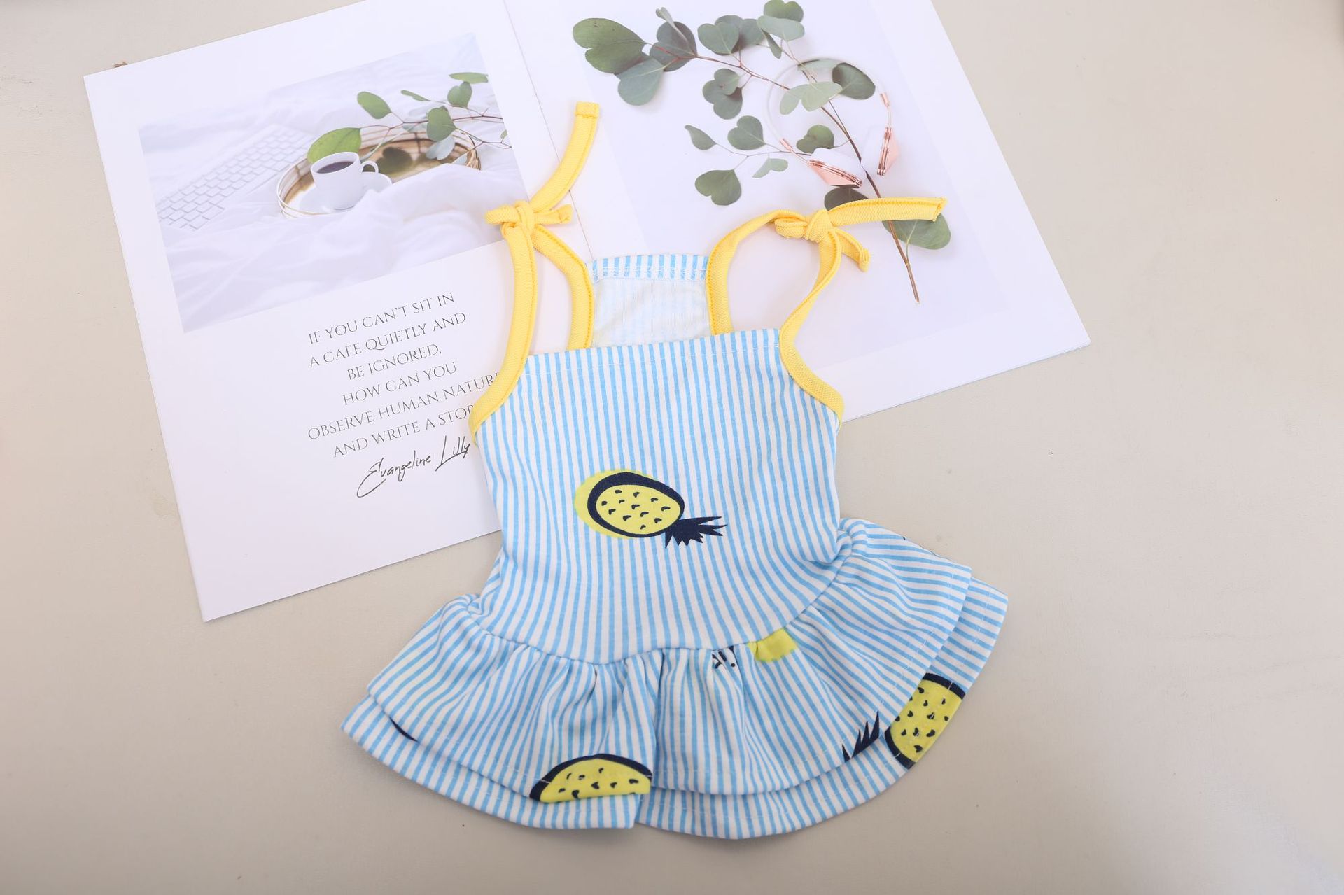 Breathable Cotton Sling Dress for Pets (Couple Set)