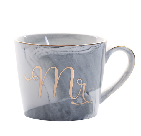 Ceramic Couple Coffee Mug and Water Cup