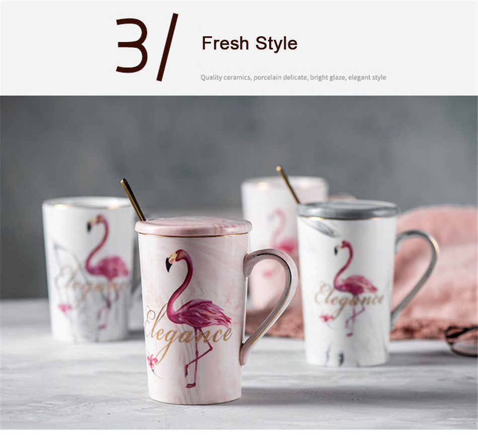 Ceramic Couple Coffee Mug and Water Cup
