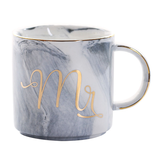 Ceramic Couple Coffee Mug and Water Cup