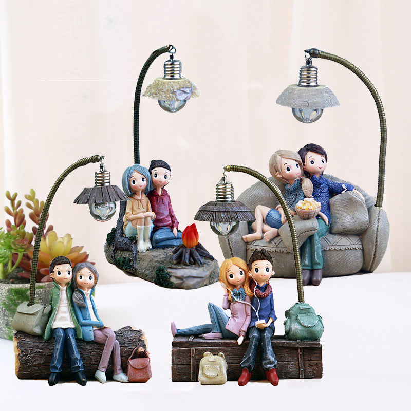 Creative Couple Night Light for Home Decoration Gift