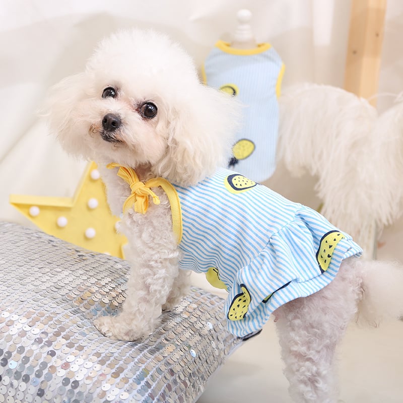 Breathable Cotton Sling Dress for Pets (Couple Set)