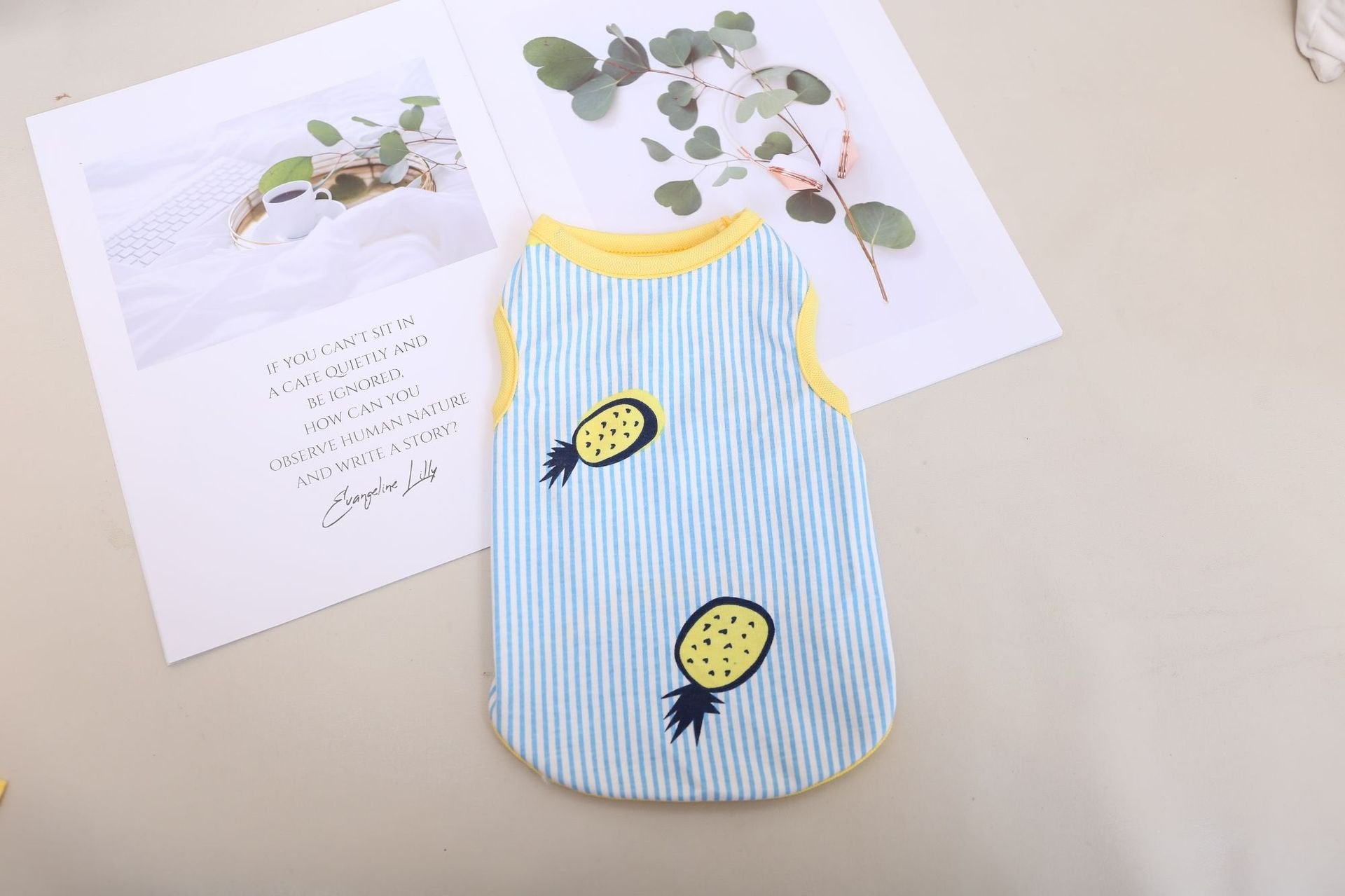 Breathable Cotton Sling Dress for Pets (Couple Set)