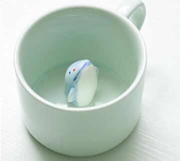 3D Cute Animal Coffee Mug - Ceramic Couple Cup